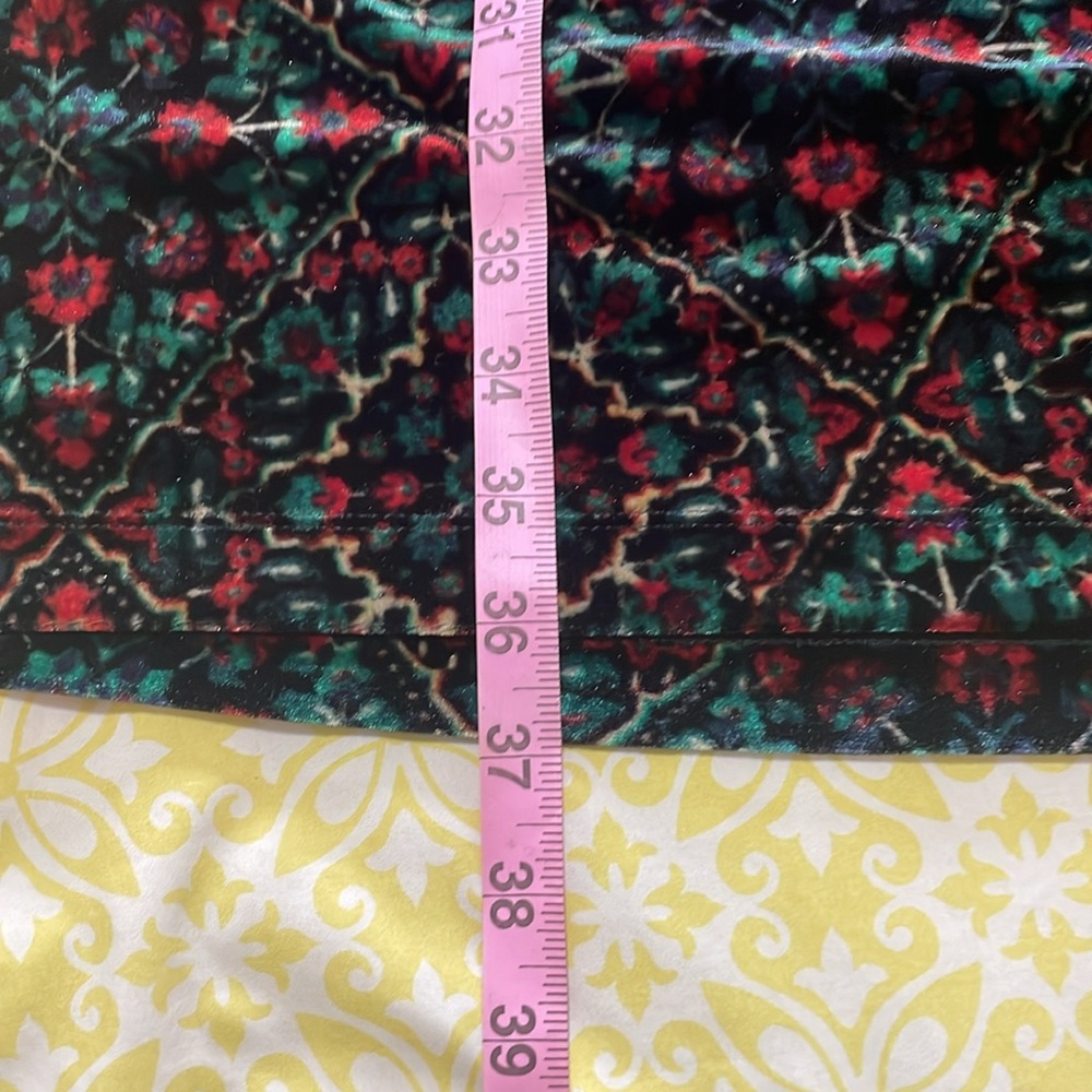 LOFT Ornamental Floral Shirred Velvet Mini Dress in Women’s 14 NWOT Never Worn - Picture 13 of 13